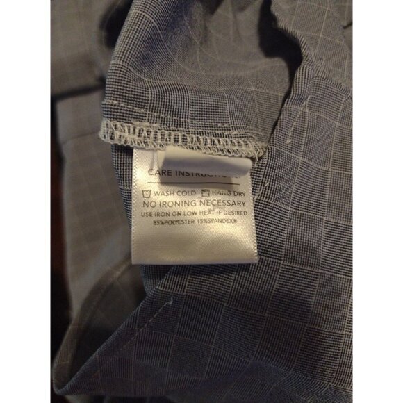 Mizzen Main Leeward Blue Check Long Sleeve Button Shirt 2XL Trim Fit - Picture 7 of 11